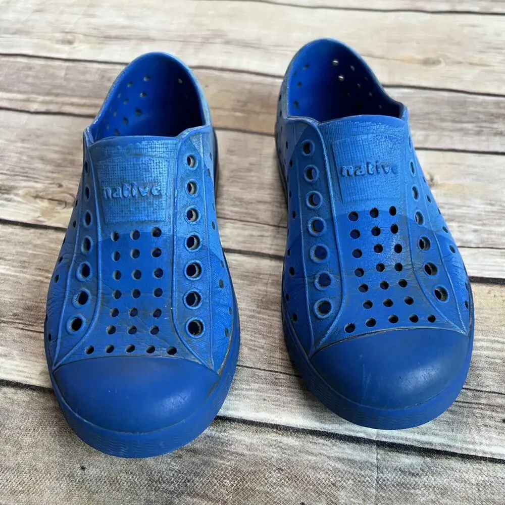 Native Jefferson Blue Crayola Shoes Summer Waterproof Boys 9